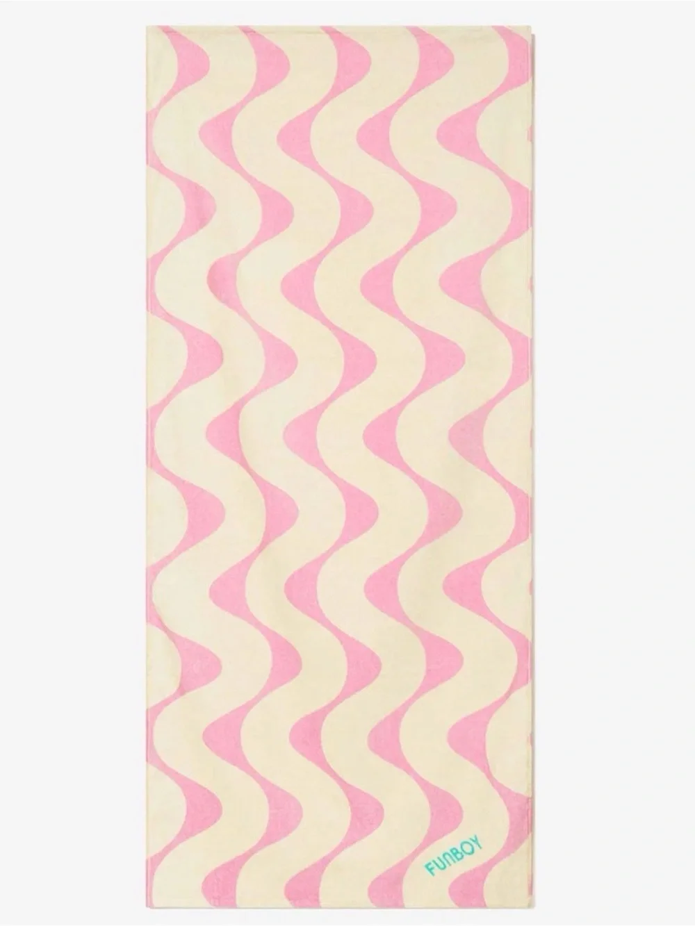 NIP NEW IN PACKAGE Funboy Poolside Leisure Club Beach Towel. 68x30” pink/beige.